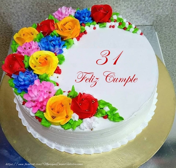 31 años Feliz Cumple- Tarta 