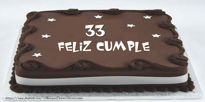 Tarta Feliz cumple 33 años 