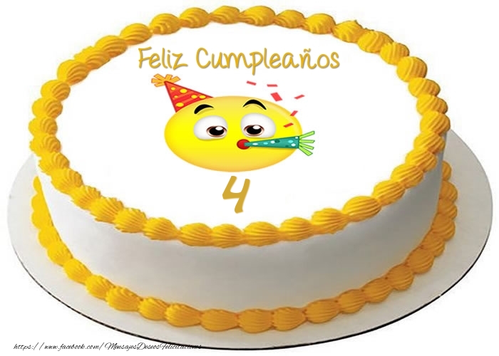 4 años, Feliz Cumpleaños - mensajesdeseosfelicitaciones.com