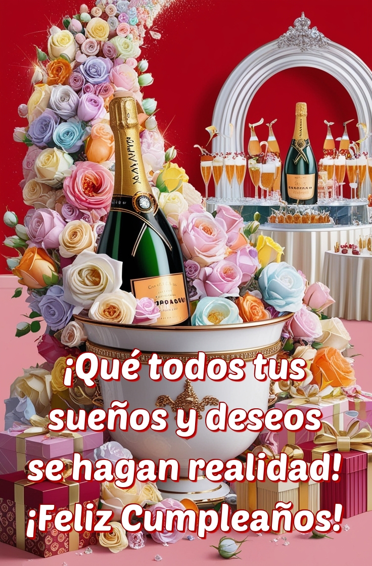 ¡Qué todos tus sueños y deseos se hagan realidad! ¡Feliz Cumpleaños!