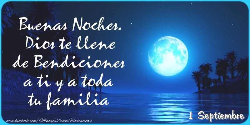 Felicitaciones para 1 Septiembre - 1 Septiembre - Buenas Noches