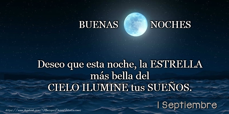 Felicitaciones para 1 Septiembre - 1 Septiembre - Buenas noches!