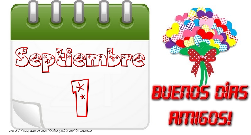 Felicitaciones para 1 Septiembre - Septiembre 1 Buona Giornata Amici!