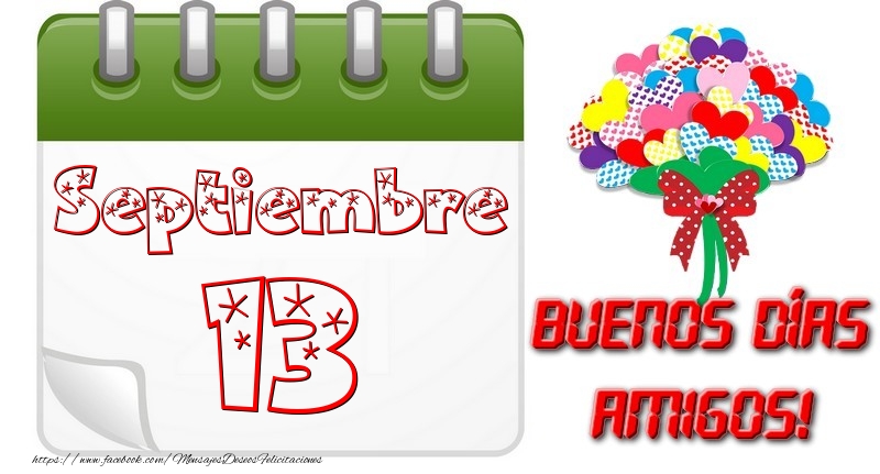Felicitaciones para 13 Septiembre - Septiembre 13 Buona Giornata Amici!