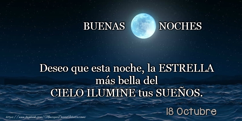 Felicitaciones para 18 Octubre - 18 Octubre - Buenas noches!