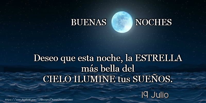 19 Julio - Buenas noches!