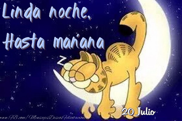 20 Julio - Linda noche, Hasta mañana