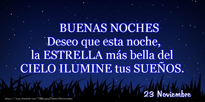 23 Noviembre - Buenas noches!