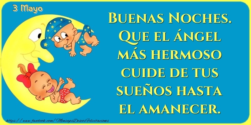Felicitaciones para 3 Mayo - 3 Mayo - Buenas Noches