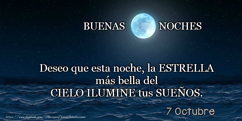 7 Octubre - Buenas noches!