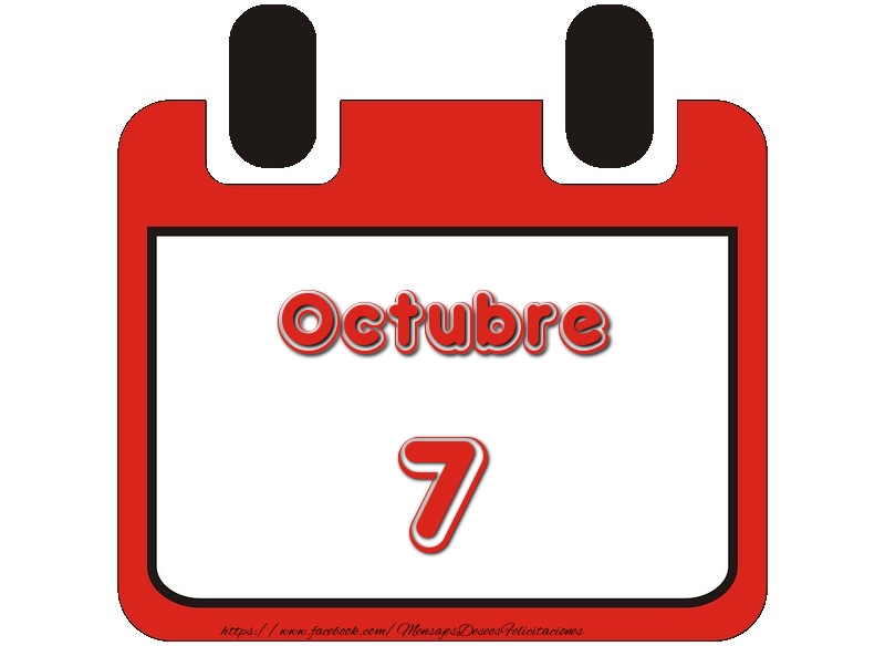 Felicitaciones para 7 Octubre - Octubre 7