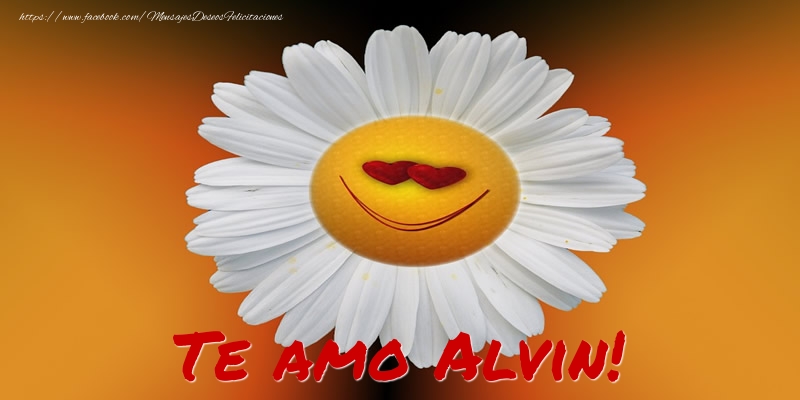 Felicitaciones de amor - Flores | Te amo Alvin!