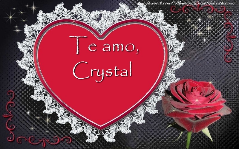  Felicitaciones de amor - Corazón | Te amo Crystal!
