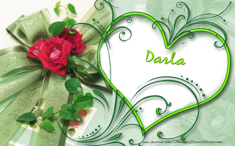  Felicitaciones de amor - Corazón & Rosas | Darla