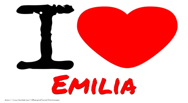  Felicitaciones de amor - Corazón | I Love Emilia