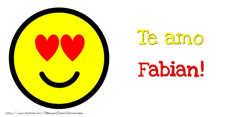 Felicitaciones de amor - Emoticones | Te amo Fabian!