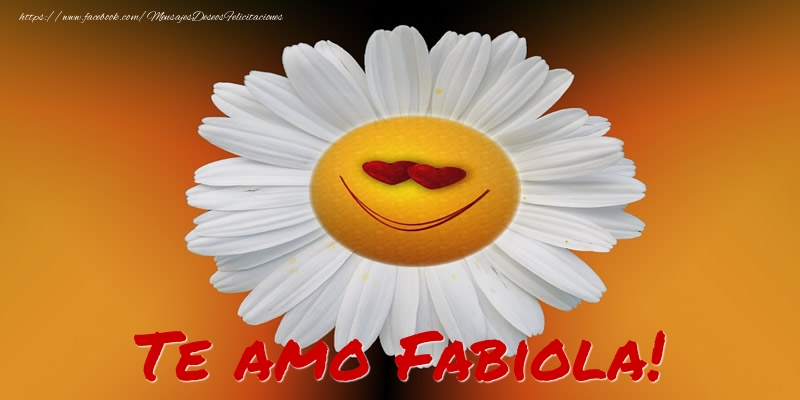 Felicitaciones de amor - Flores | Te amo Fabiola!