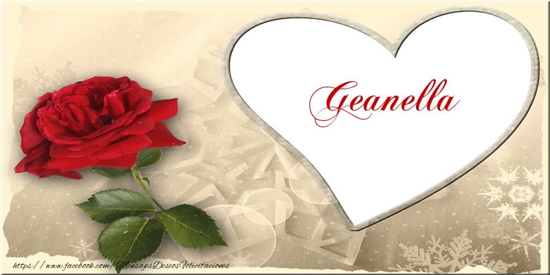 Felicitaciones de amor - Love Geanella