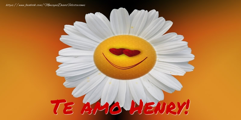 Felicitaciones de amor - Flores | Te amo Henry!
