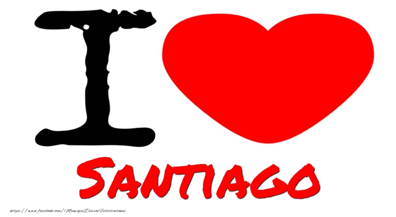 Felicitaciones de amor - Corazón | I Love Santiago