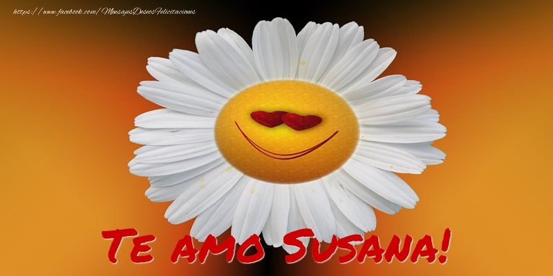  Felicitaciones de amor - Flores | Te amo Susana!