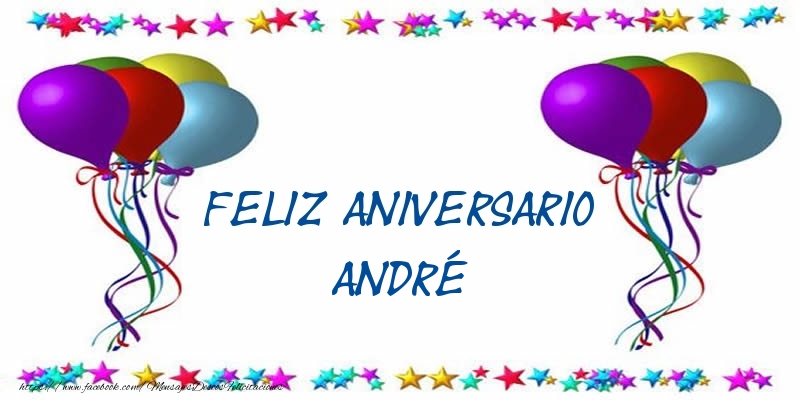Felicitaciones de aniversario - Feliz aniversario André