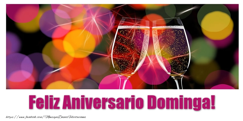  Felicitaciones de aniversario - Champán | Feliz Aniversario Dominga!