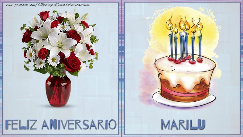  Felicitaciones de aniversario - Ramo De Flores & Tartas | Feliz aniversario Marilu