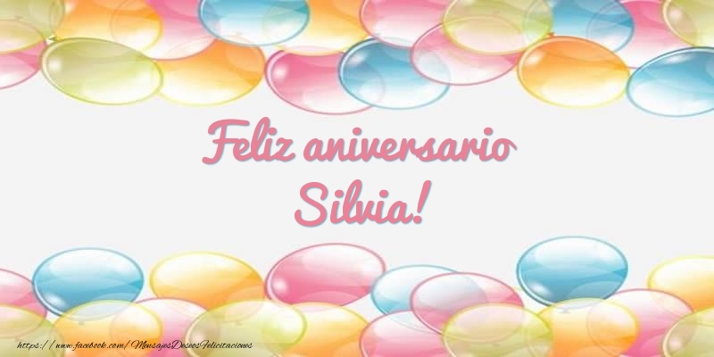  Felicitaciones de aniversario - Globos | Feliz aniversario Silvia!