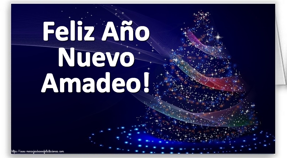 Felicitaciones de Año Nuevo - Feliz Año Nuevo Amadeo!