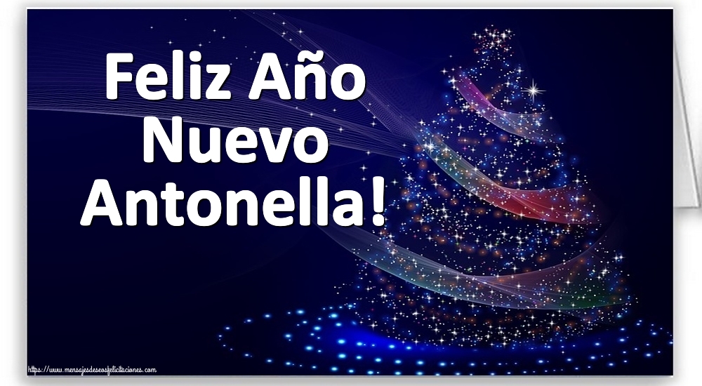 Felicitaciones de Año Nuevo - Feliz Año Nuevo Antonella!