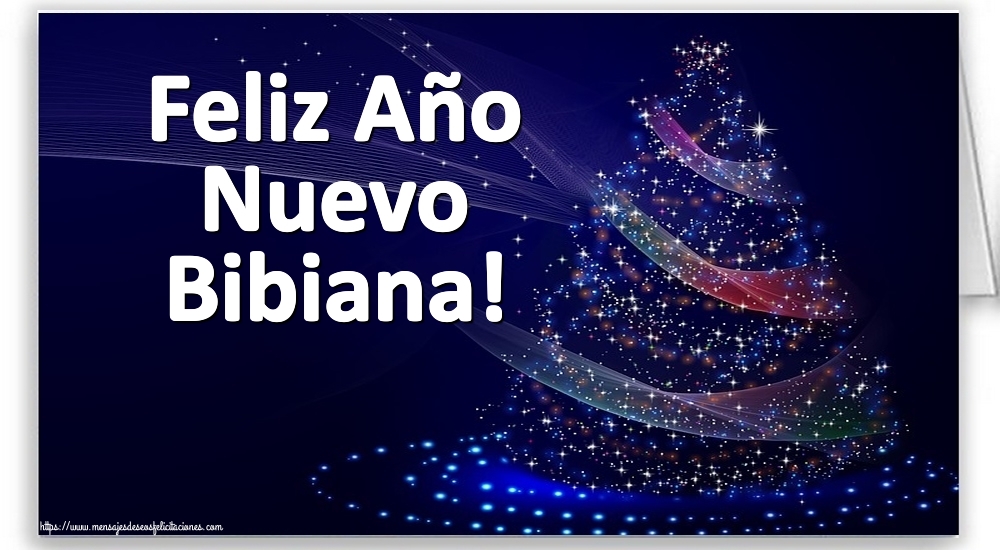 Felicitaciones de Año Nuevo - Feliz Año Nuevo Bibiana!