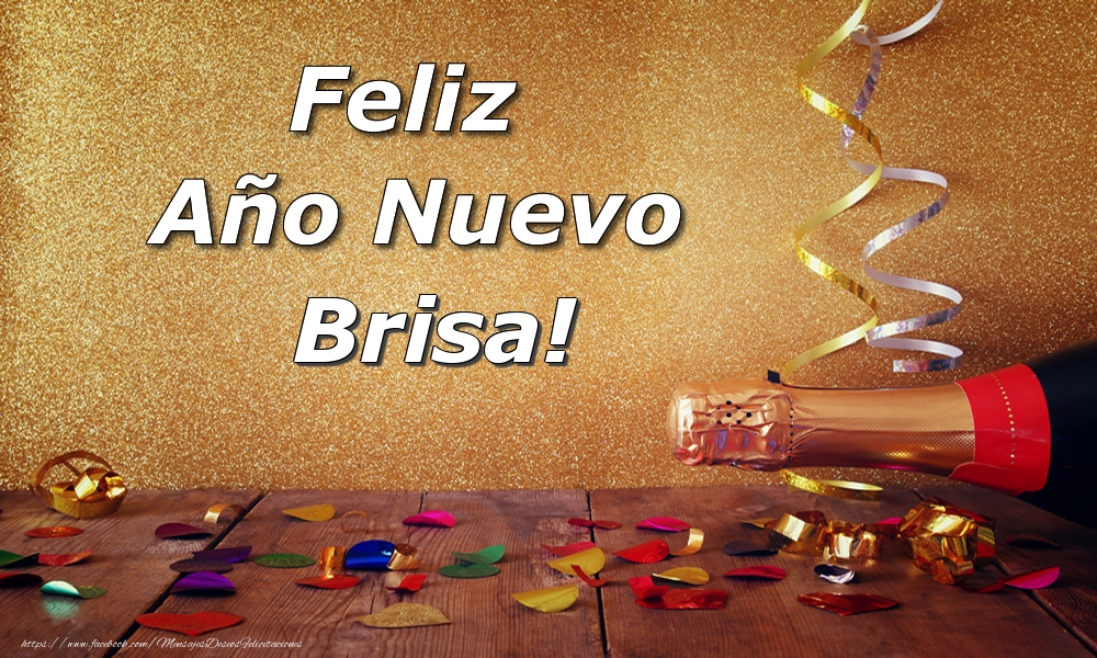 Felicitaciones de Año Nuevo - Feliz  Año Nuevo Brisa!