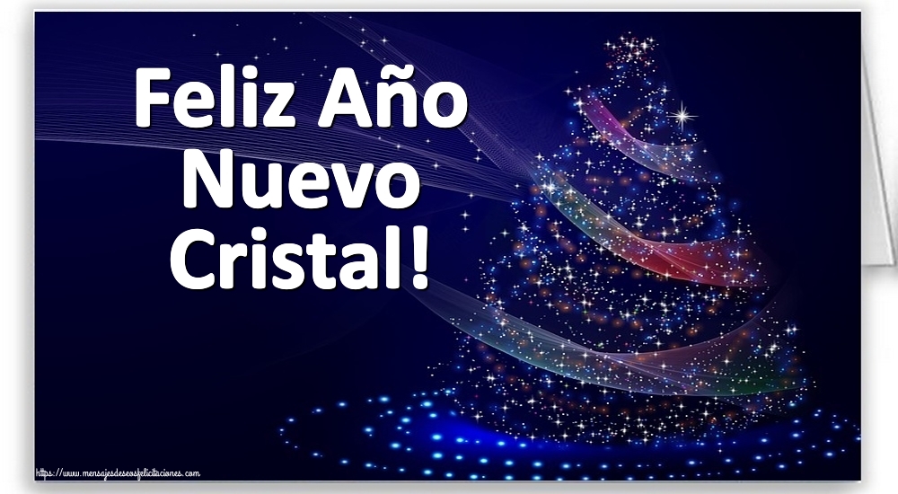 Felicitaciones de Año Nuevo - Feliz Año Nuevo Cristal!