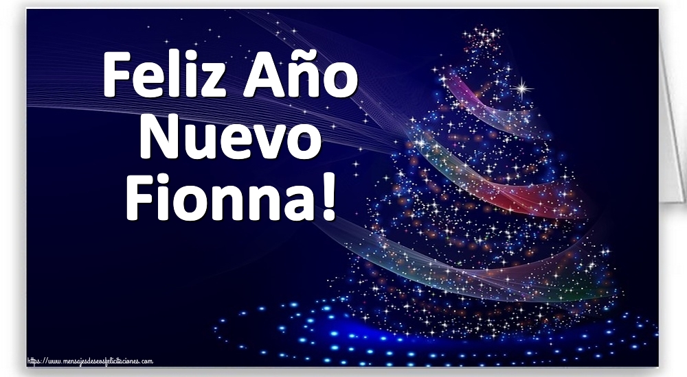 Felicitaciones de Año Nuevo - Feliz Año Nuevo Fionna!