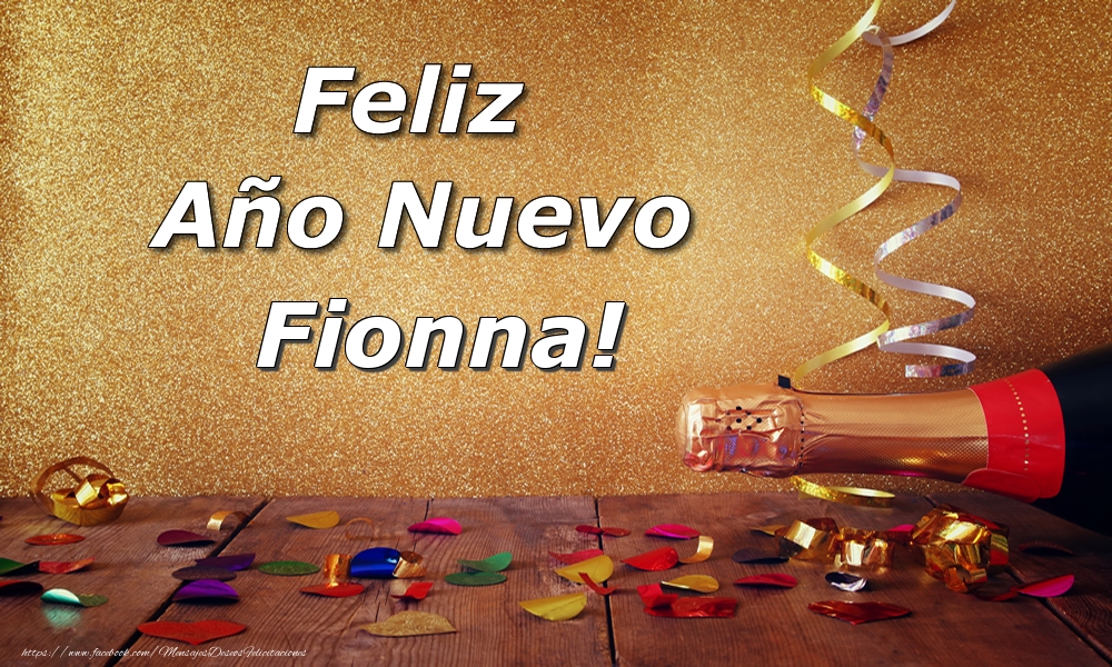 Felicitaciones de Año Nuevo - Feliz  Año Nuevo Fionna!