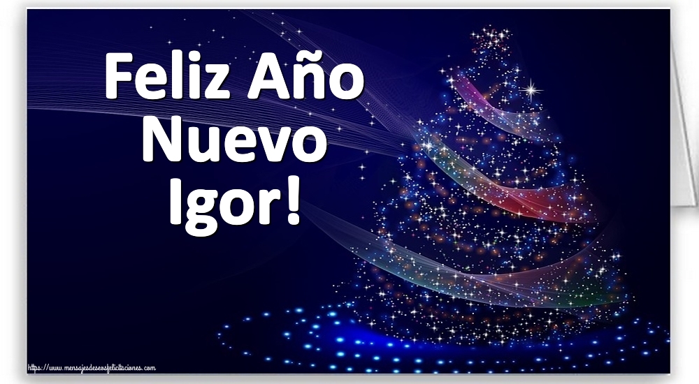 Felicitaciones de Año Nuevo - Feliz Año Nuevo Igor!