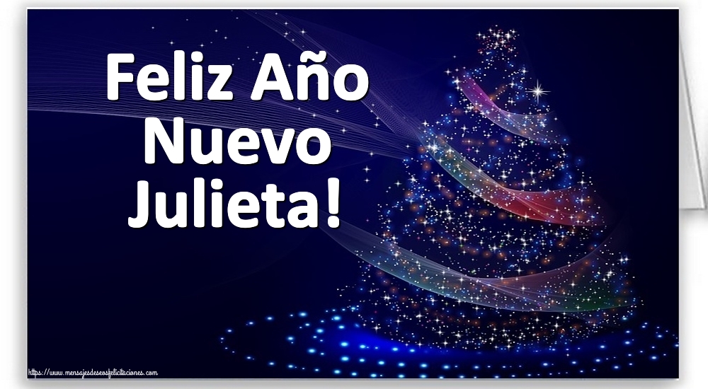 Felicitaciones de Año Nuevo - Feliz Año Nuevo Julieta!