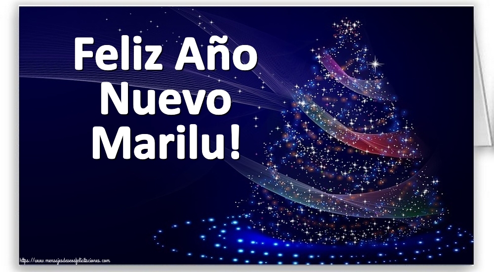 Felicitaciones de Año Nuevo - Feliz Año Nuevo Marilu!