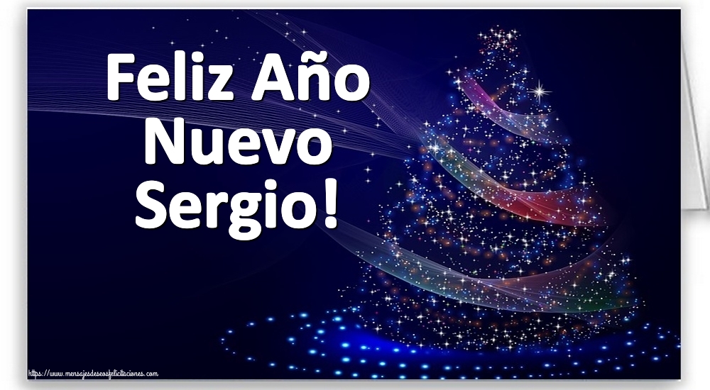 Felicitaciones de Año Nuevo - Feliz Año Nuevo Sergio!