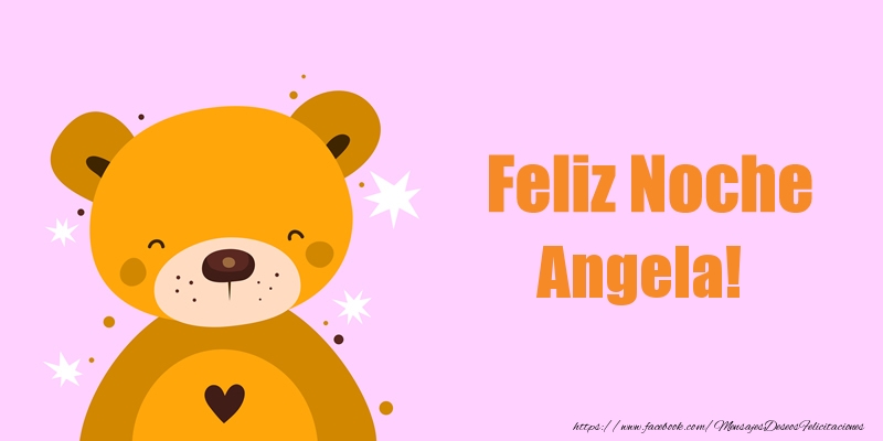  Felicitaciones de buenas noches - Osos | Feliz Noche Angela!