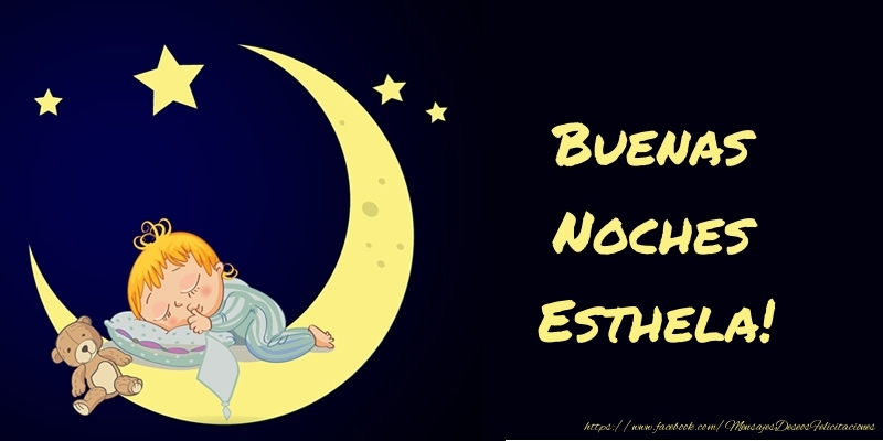 Felicitaciones de buenas noches - Animación & Luna | Buenas Noches Esthela!