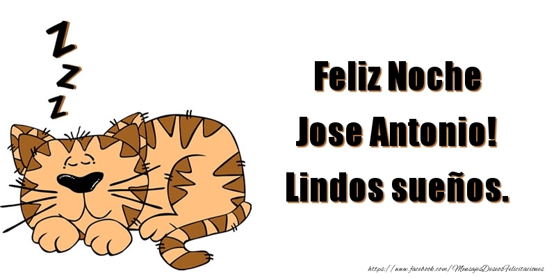 Felicitaciones de buenas noches - Animación | Feliz Noche Jose Antonio! Lindos sueños.