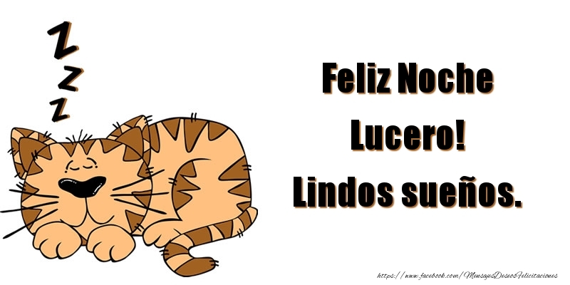 Felicitaciones de buenas noches - Animación | Feliz Noche Lucero! Lindos sueños.