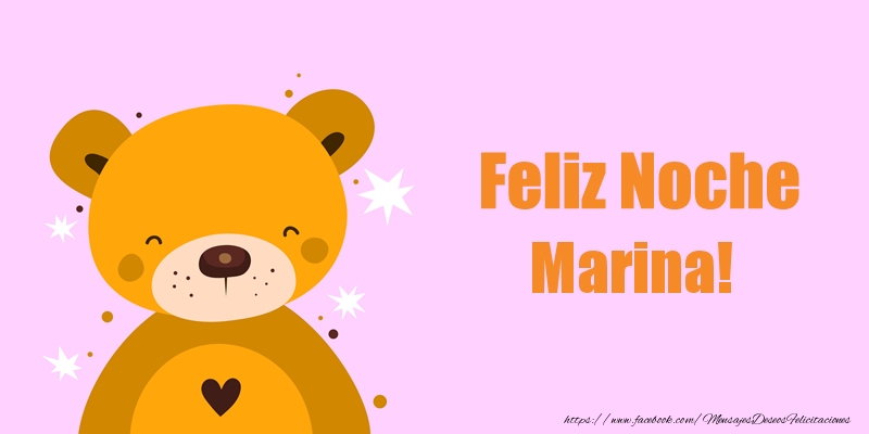 Felicitaciones de buenas noches - Feliz Noche Marina!