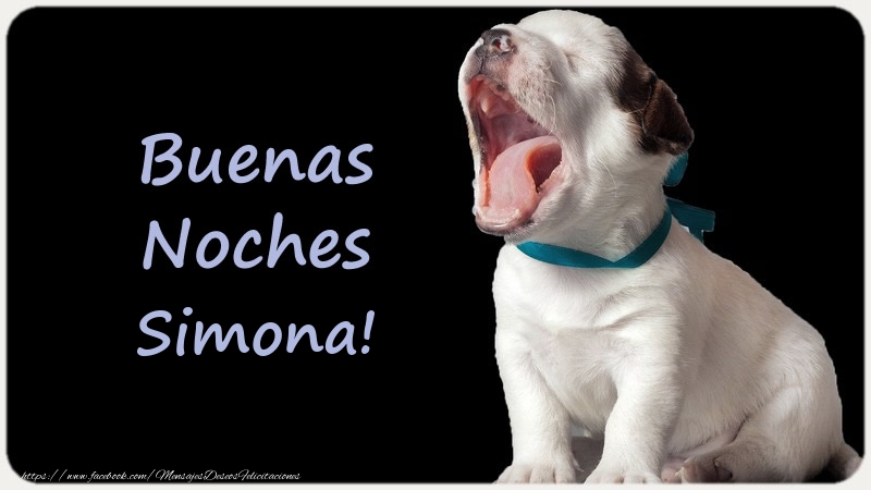 Felicitaciones de buenas noches - Buenas Noches Simona!