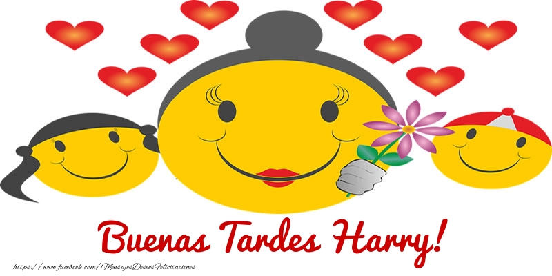 Felicitaciones de buenas tardes - Corazón & Emoticones | Buenas Tardes Harry!