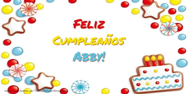 Felicitaciones de cumpleaños - Tartas | Cumpleaños Abby