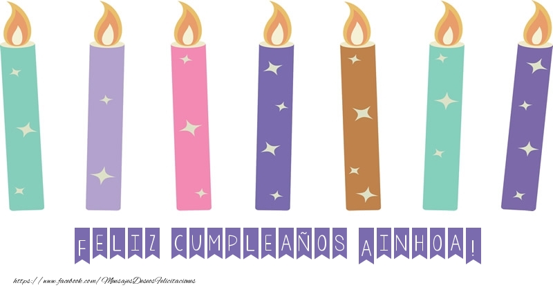 Felicitaciones de cumpleaños - Vela | Feliz cumpleaños Ainhoa!
