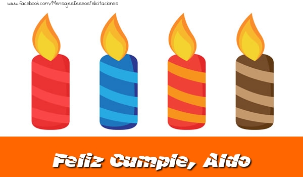 Felicitaciones de cumpleaños - Vela | Feliz Cumpleaños, Aldo!